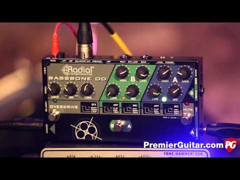 RADIAL ENGINEERING BASSBONE OD 2 Channel Bass Preamp & Overdrive Pedal image 8
