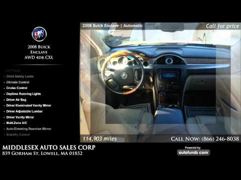 Used 2008 Buick Enclave | MIDDLESEX AUTO SALES CORP, Lowell, MA - SOLD