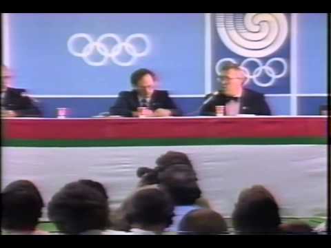 COA Press Conference on Ben Johnson (Seoul 1988)