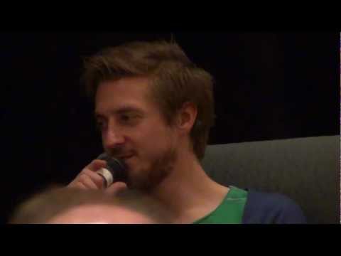 Arthur Darvill talks about the Pond family in Q&A session at Hurricane Who