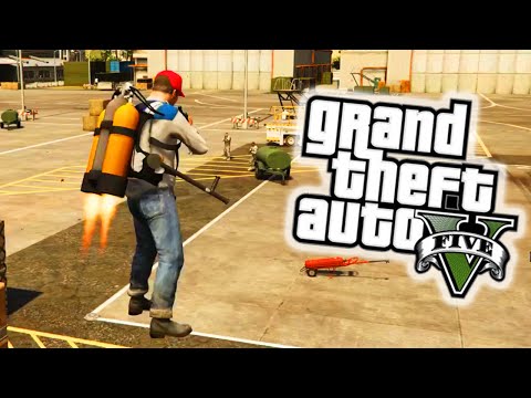 GTA 5 PC Mods - JETPACK MOD! GTA 5 Jetpack Mod Gameplay & Flying Firefights! (GTA 5 Mods) Video