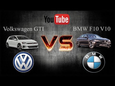 Volkswagen GTI vs e60 BMW M5 V10