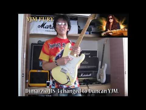 Dimarzio HS-3 changed to Seymour Duncan YJM FURY （Yngwie Malmsteen ）