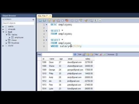 Sql Tutorial 16 Comparison Operators