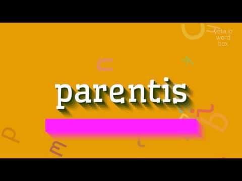 PARENTIS - HOW TO PRONOUNCE IT? #parentis