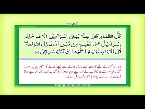 Para 4 - Juz 4 Lan Tana Lu HD Quran Urdu Hindi Translation