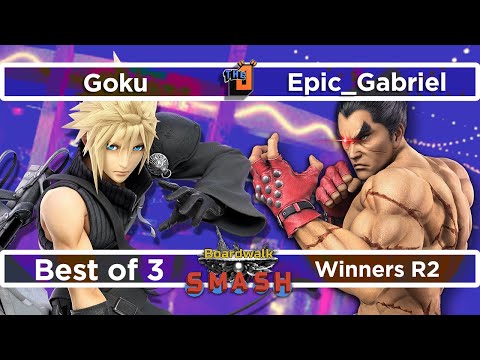 Goku (Cloud) vs Epic Gabriel (Kazuya) Winners R2 - Boardwalk Smash #35 - SSBU