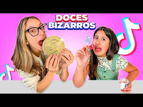 EXPERIMENTANDO DOCES BIZARROS do TIKTOK feat @FamíliaMariaClaraeJP
