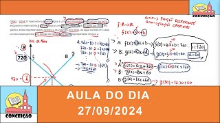 Aula 15: Resolução de Exercício (Função Afim) : (UERJ - 2014) O reservatório A perde água a uma...