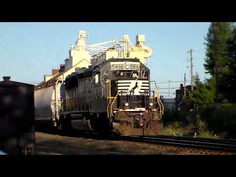 Local work train with NS 5816 up front & NS 5619 on the other end