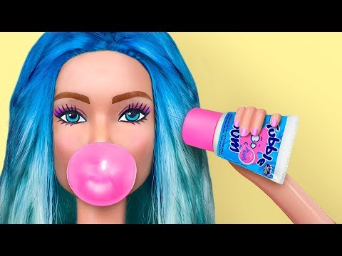 8 Tiny Candies For Barbie That You Can Actually Eat / Clever Barbie Hacks And Crafts Video
