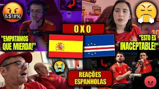 REAÇÕES dos ESPANHÓIS - ESPANHA 0X0 CABO VERDE - COPA DO MUNDO 2026 - PRIMEIRA ZEBRA DA COPA!