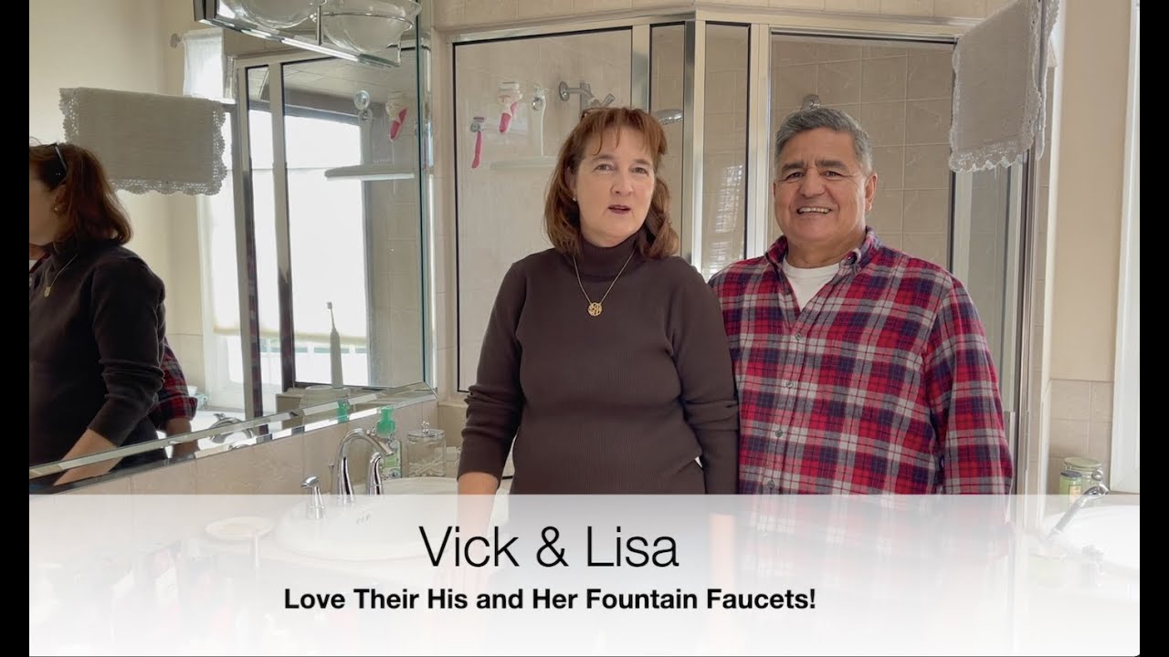 We each have our own Nasoni fountain faucet because we each wanted one