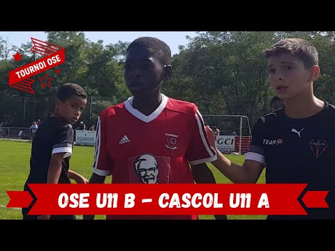 2023-09-02 // OSE U11 B - Cascol Oullins U11 A (Tournoi National OSE - Match 3)