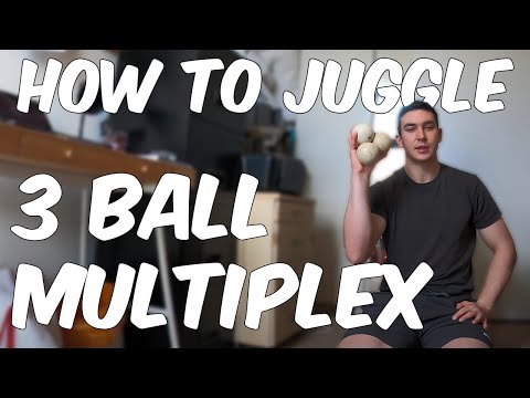 HOW TO JUGGLE (#18) - 3 BALL TUTORIAL - 'MULTIPLEX START'