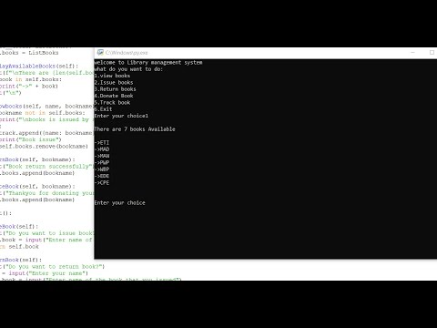 Simple Library Menu In Python With Source Code Source Code Projects