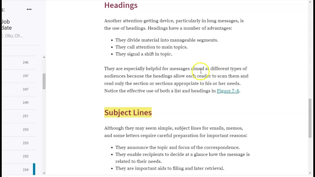 email and memo assignment