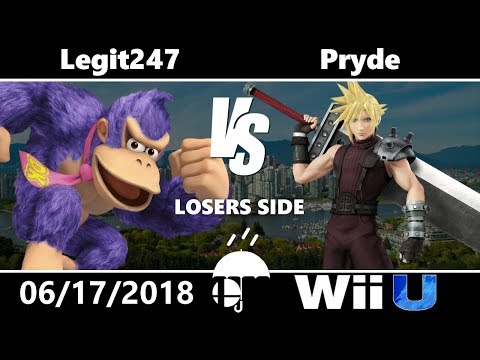 Rain City Wii U: Pools - Legit247 (Donkey Kong) vs Pryde (Cloud, Marth)