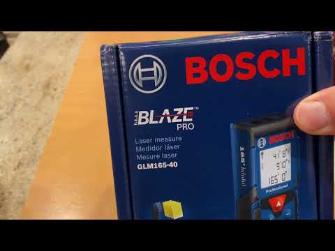 Bosch Laser Measure Blaze Pro GLM165-40 UNBOXING