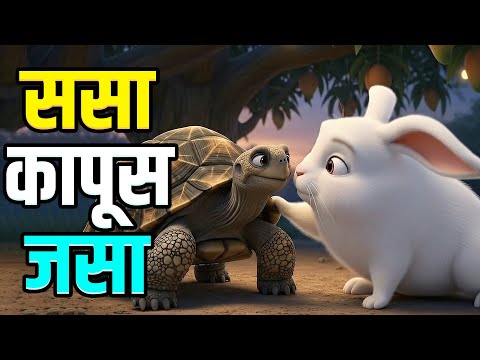 Sasa To Sasa Ki Kapus Jasa - Marathi Balgeet For Kids with english subtitles