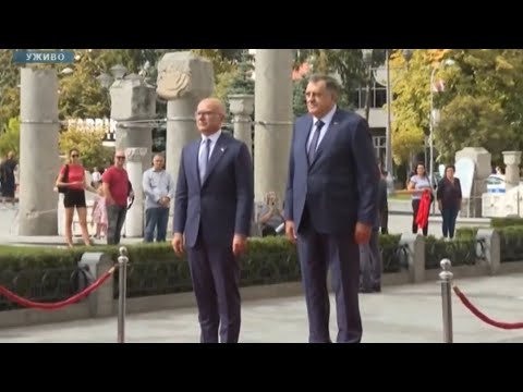 🇷🇸🇧🇦 Serbia and Republika Srpska National Anthems | Miloš Vučević's Official Visit • 2024
