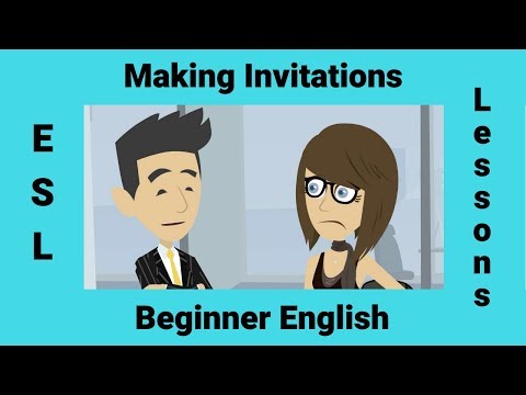 Making an Invitation | Making Plans | English Conversation