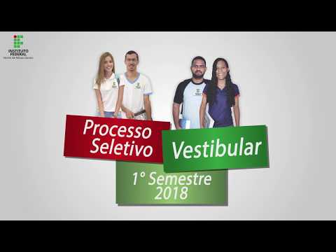 1° Processo Seletivo e Vestibular IFNMG 2018 - Divulgação