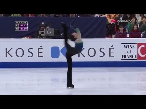 Worlds 2017 - Yuzuru Hanyu's Biellmann Spin