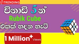 How to solve the Rubik cube in 5 minutes (Sinhala)