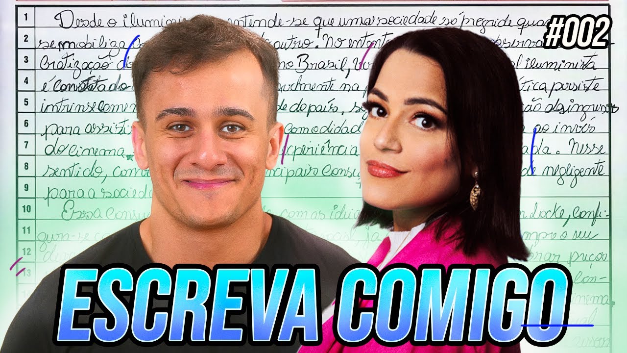 Escreva comigo para REDAÇÃO ENEM | Aula #002 | Com Profª Milla Borges