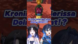 Kronii and Nerissa "jorking" the bell #hololive #vtuberclips #ourokronii