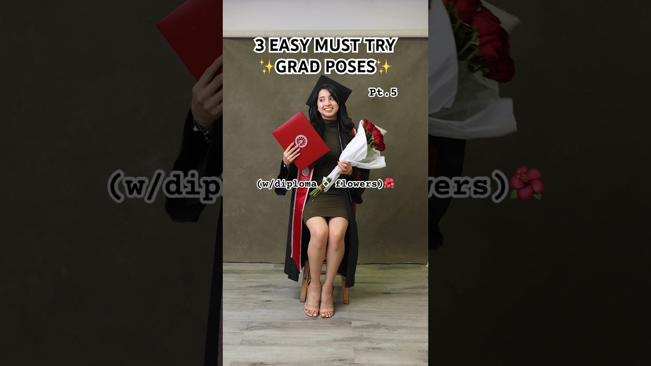 Grad poses for graduation day!!🎓 #posesideas #posingroutine #pose #poses #graduation