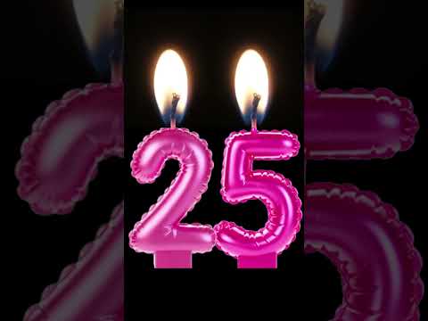 🔥 Birthday candle - 25 years.