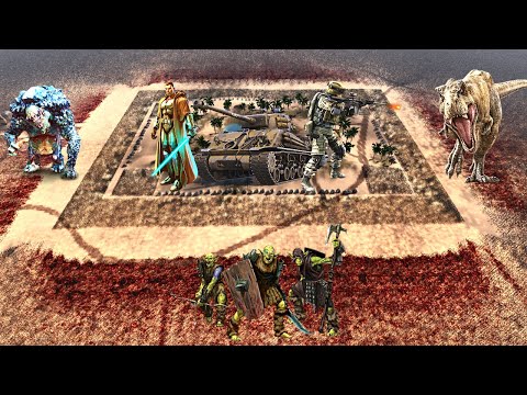 5,000,000 ORC , TREX and TROLLS ATTACK SPECIAL FORCES OASIS - Epic Battle Simulator 2 - UEBS 2
