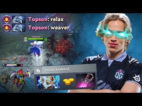 Topson's 200 IQ Zeus: Last Pick DESTROYS Weaver | Dota 2