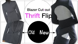 DIY Blazer Refashion | THRIFT FLIP