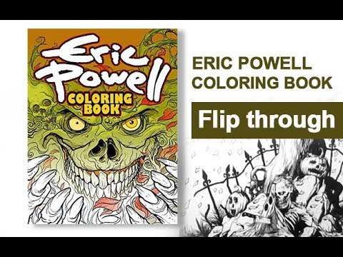 Eric Powell Coloring Book Flip Through - The Goon Horror