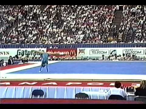 9th Team PRK Choe Gyong Hui FX - 1991 World Gymnastics Championships 9.562