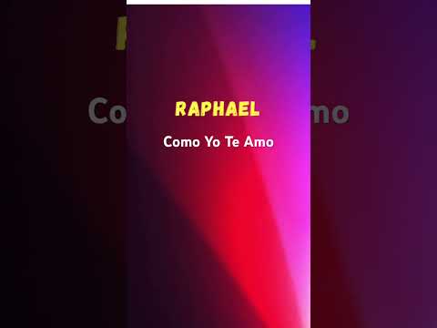 Como Yo Te Amo | Raphael | 1980 | Short #short #baladas #romantico #musica