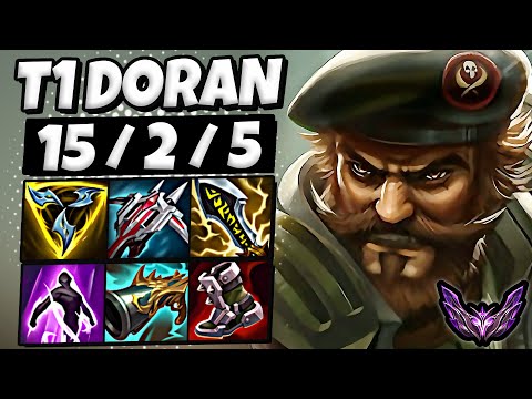 T1 Doran Gangplank vs Urgot [ TOP ] Patch 25.24 Korea Master