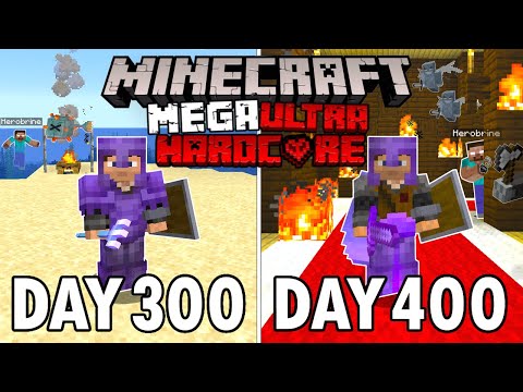 Corinthius - I Survived 400 Days in Mega Ultra Hardcore Minecraft... Minecraft Hardcore 100 Days