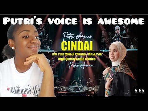 FIRST TIME REACTING TO PUTRI ARIANI - CINDAI (DATO SITI NURHALIZA COVER)