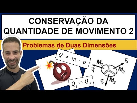 CONSERVAÇÃO DA QUANTIDADE DE MOVIMENTO 2 - Problemas Bidimensionais