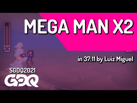 Mega Man X2 by Luiz Miguel in 37:11 - Summer Games Done Quick 2021 Online