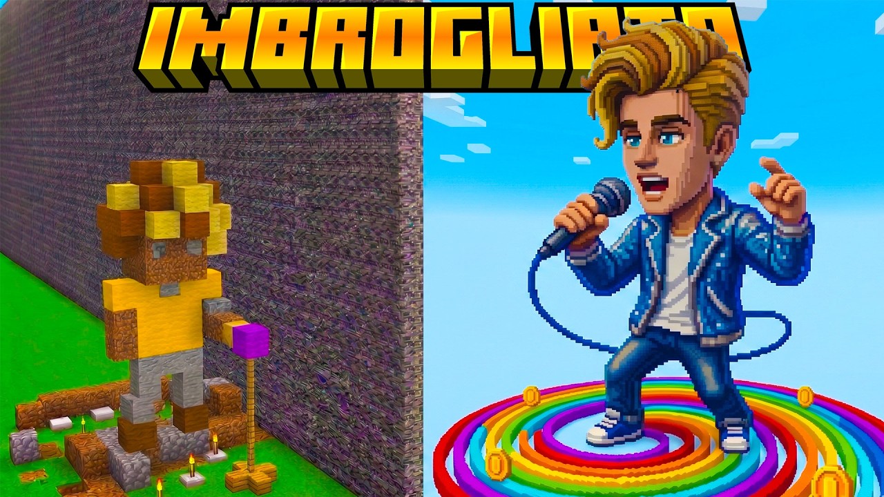 HO IMBROGLIATO con JUSTIN BIEBER nella GARA DI COSTRUZIONE - MINECRAFT