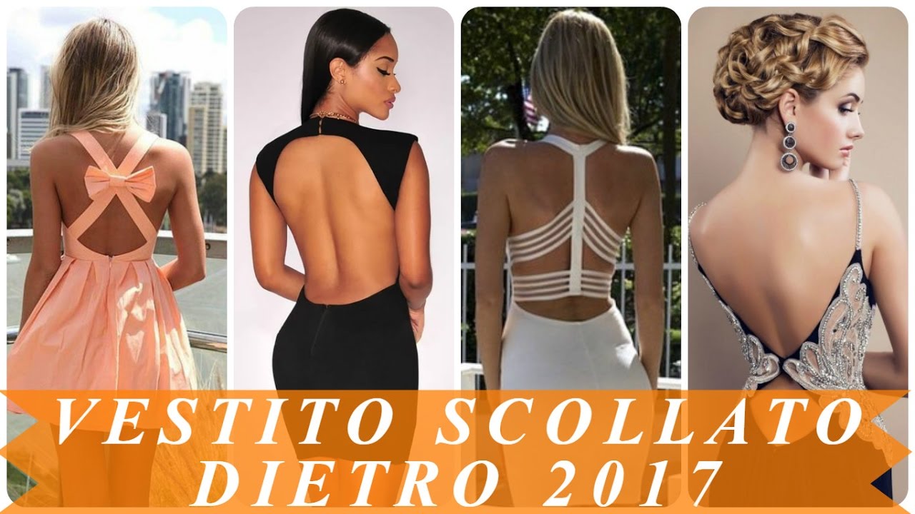 Vestito scollato dietro estivi 2017