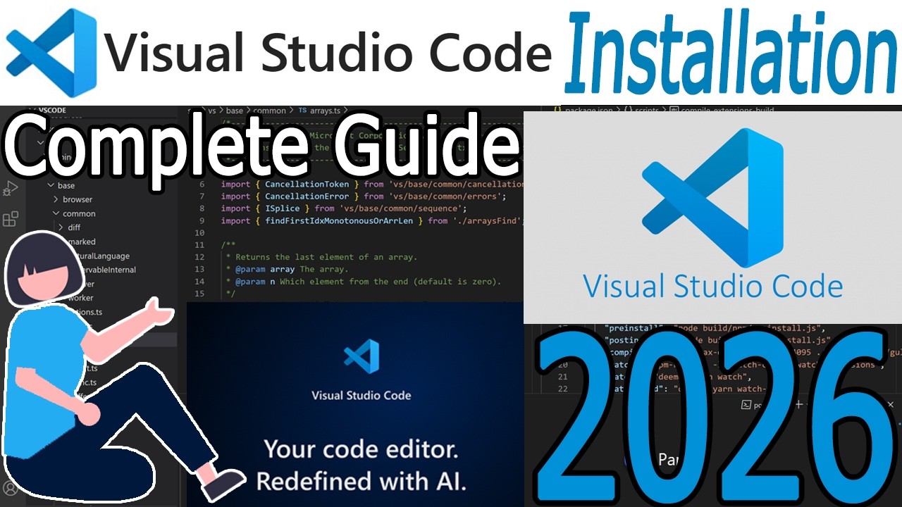 How to install Visual Studio Code on Windows 10/11 [ 2026 Update ] video thumbnail