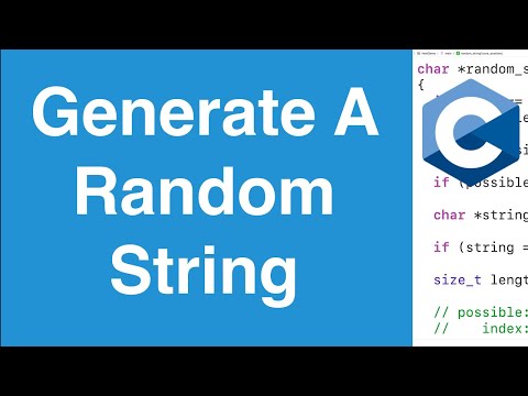 Generate A Random String C Programming Example