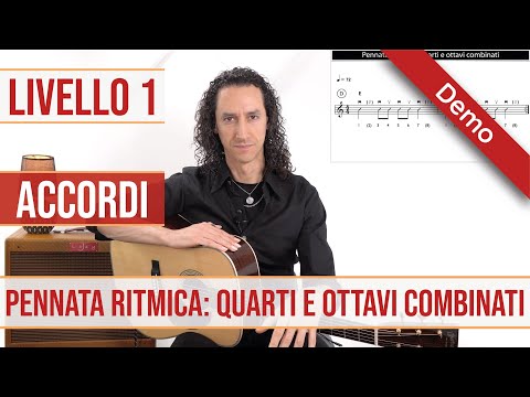Pennata ritmica: quarti e ottavi combinati - Demo