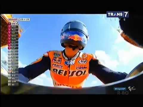 Seru Duel Dani Pedrosa vs Valentino Rossi Di sirkuit Aragon